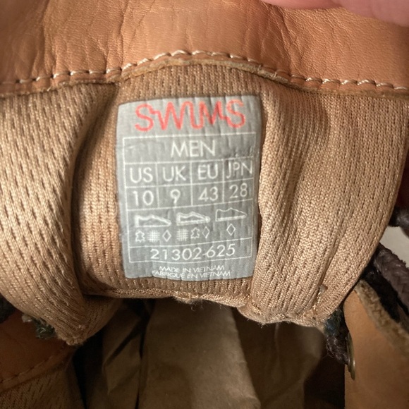 Swims Mens Green Tan Charles High Top Lace Up Water Resistant Size 10 - Picture 9 of 9